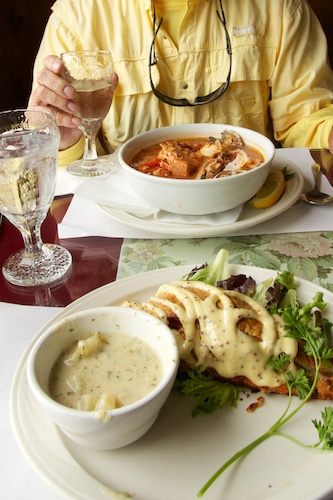 A fine meal at Rosanna's Cafe in Oceanside