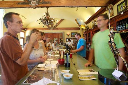 Blurriness is a function of people moving, not my wine consumption