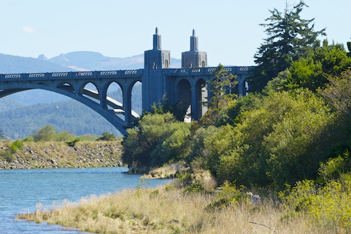 An Art Deco Bridge in Gold Beach